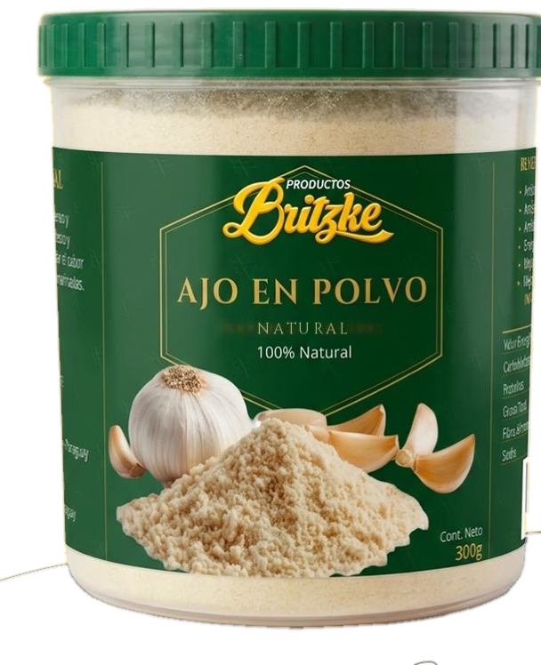 Ajo en Polvo Natural Britzke, 300 g
