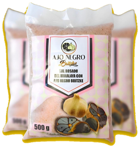 Sal del Himalaya con Ajo Negro Britzke, 500 g