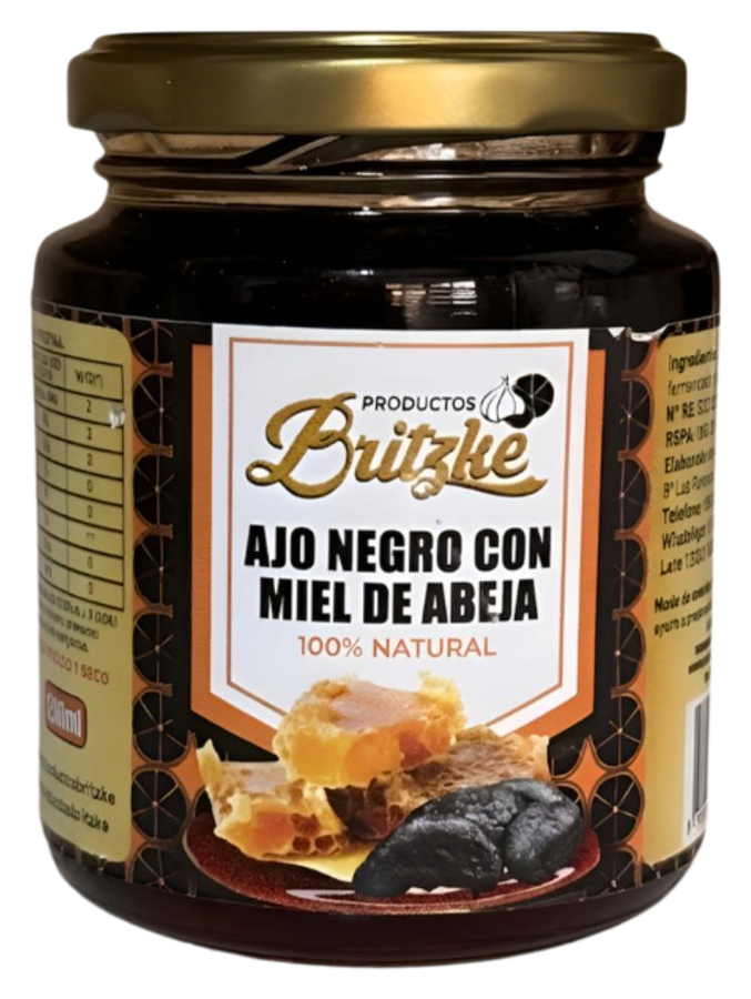 Miel de Abeja con Ajo Negro Britzke, 100 g